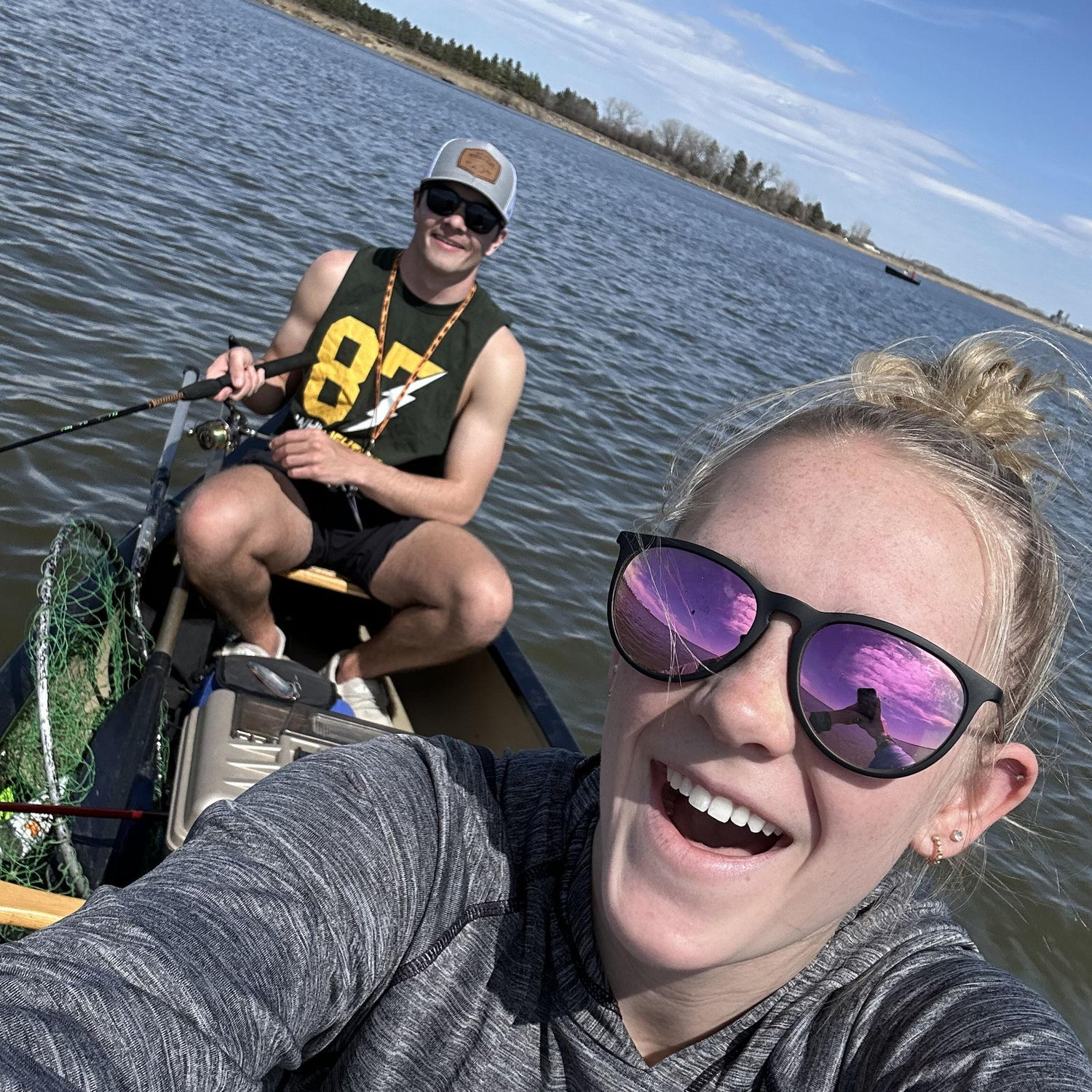 We went fishing in Dickinson.