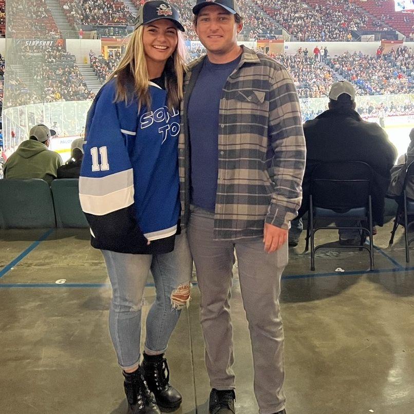 GULLS BABY - one of Sonic Tonic's Gulls' Gigs where Nick happily got to watch hockey and the love of his life front Sonic Tonic in between periods