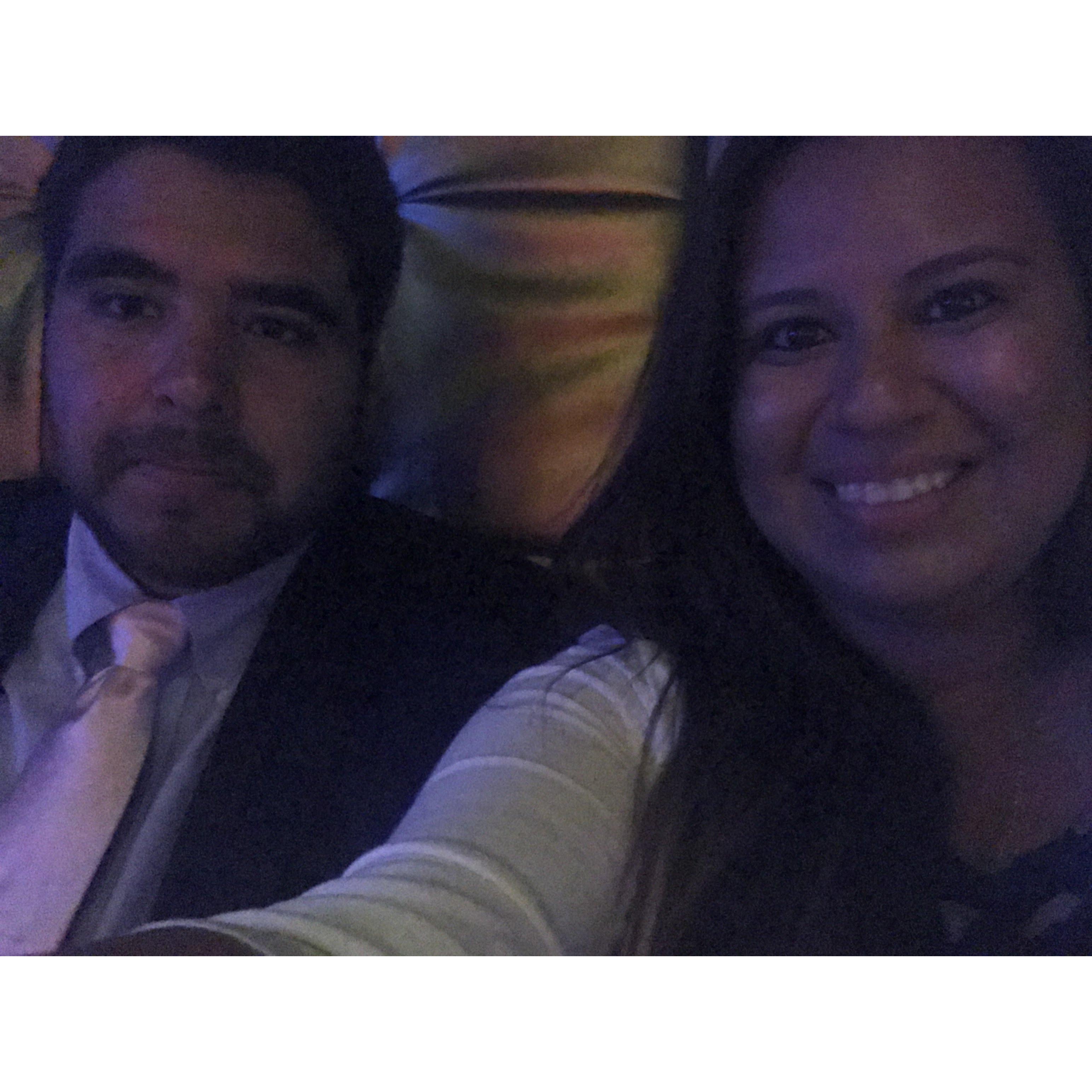 Comedy night on  our first cruise together!