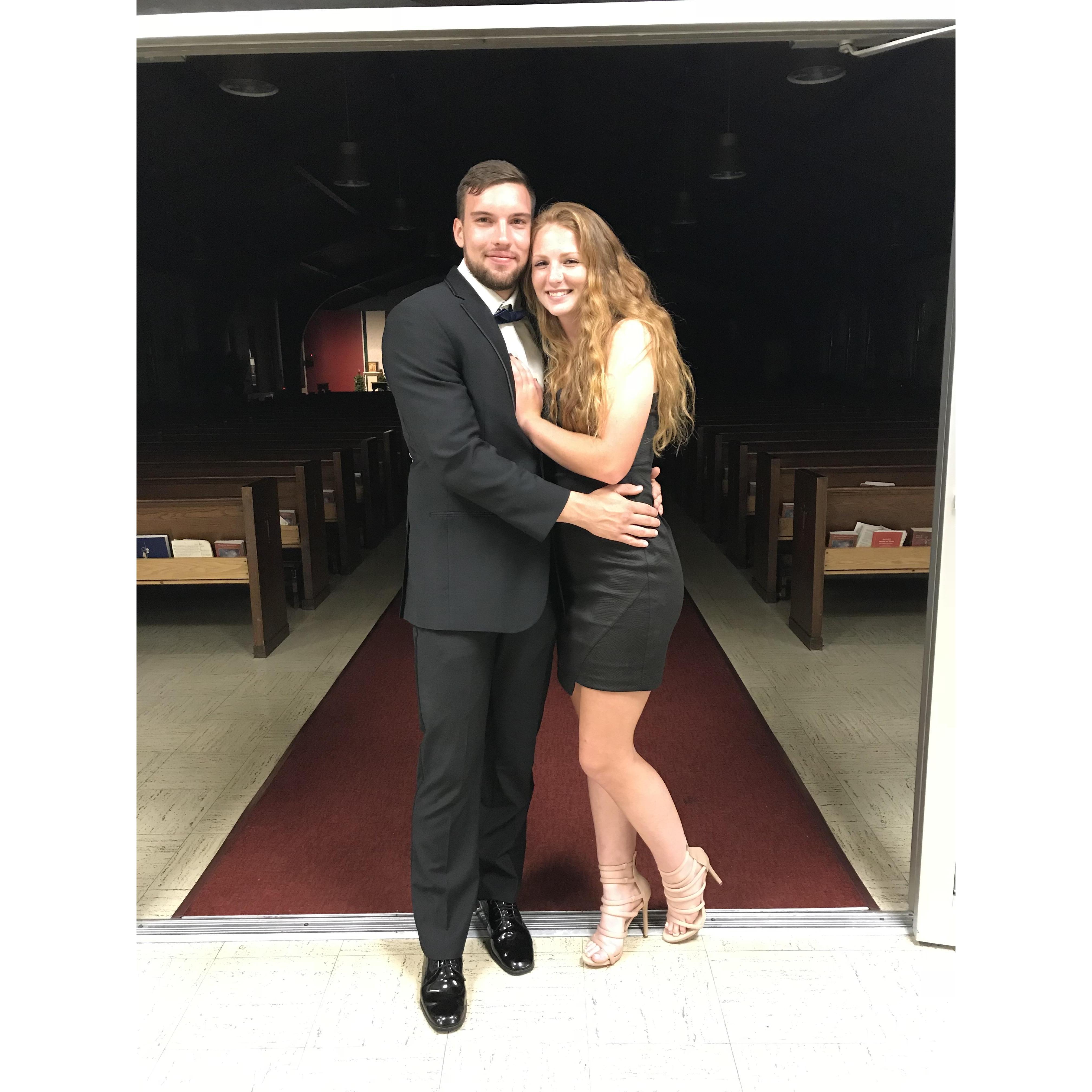 Our first date as an official couple