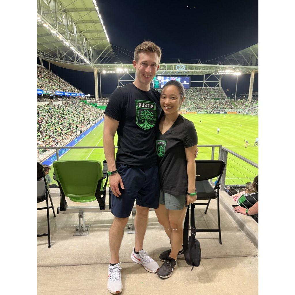 Moving to Austin - attending soccer games have become a favorite activity