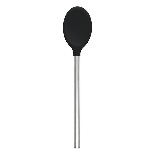 Tovolo Silicone Mixing Spoon With Stainless Steel Handle, Scratch-Resistant & Heat-Resistant Stirring Spoons, Kitchen Utensil Safe for Nonstick Cookware & Cast Iron Skillets