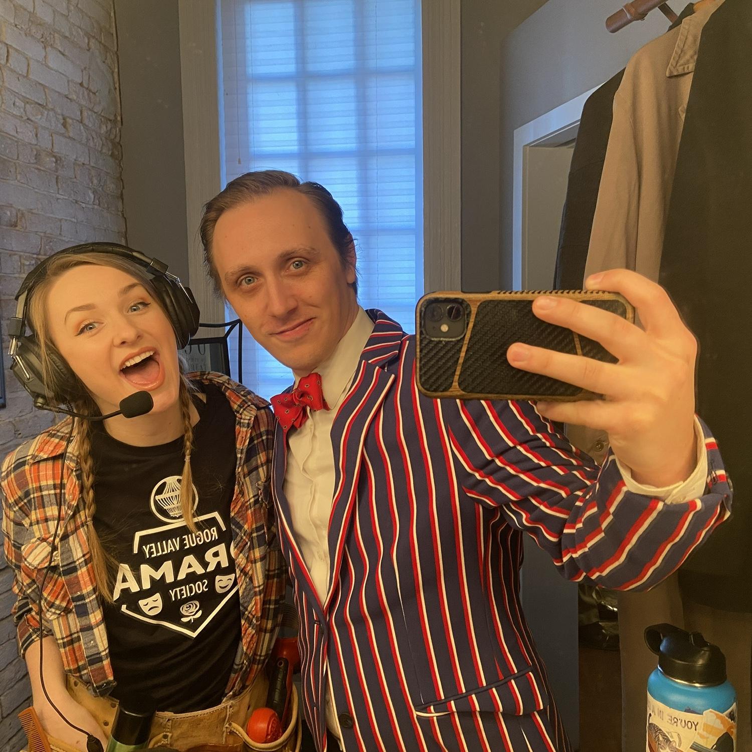 Our first show together, "Play That Goes Wrong" at the Oregon Cabaret Theatre in Ashland, OR