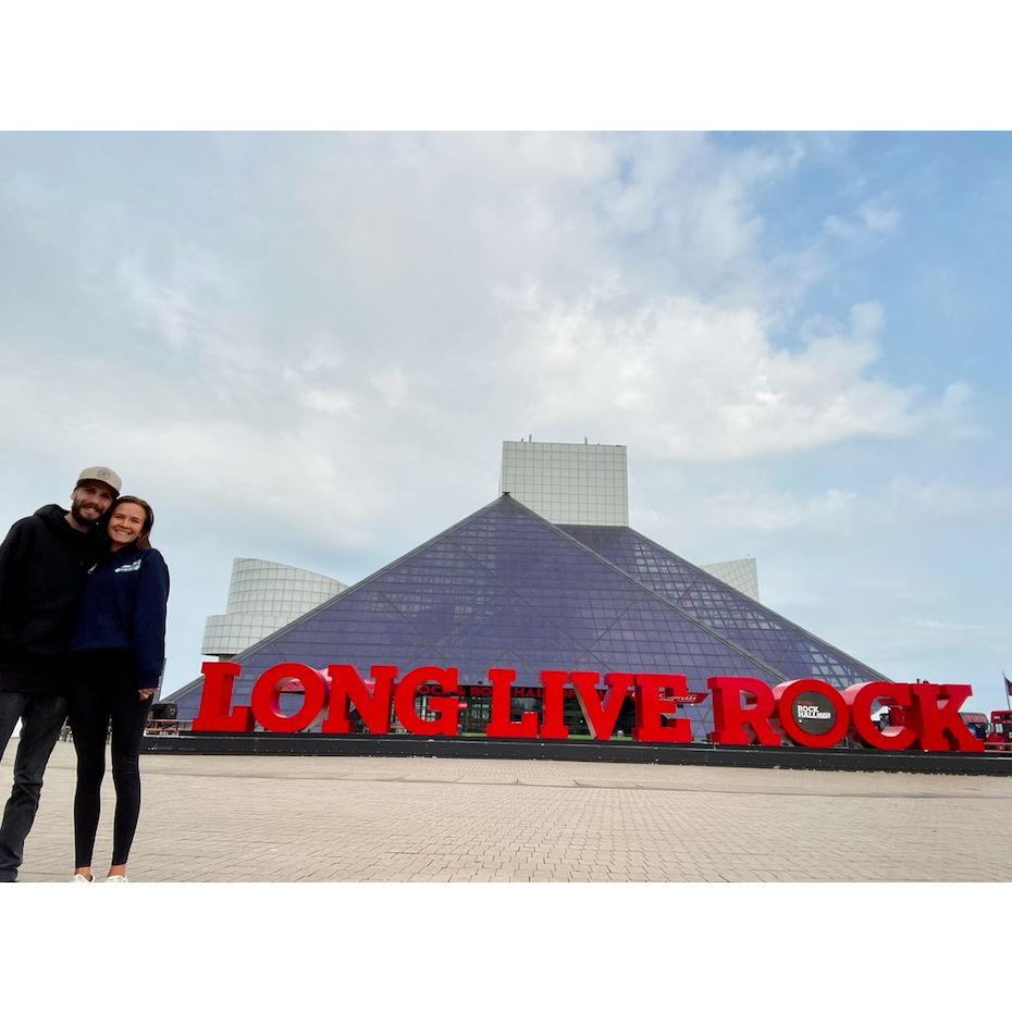 Visiting the Rock & Roll Hall of Fame in Cleveland, OH. July 24th, 2021