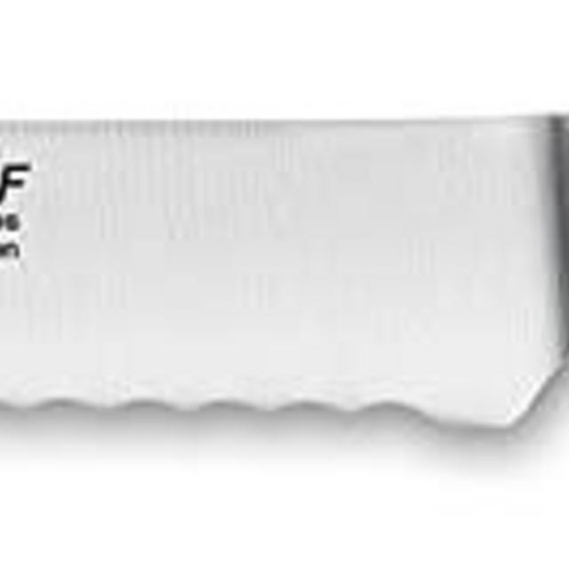 Wusthof Classic Ikon 5-Inch Serrated Utility Knife, Creme