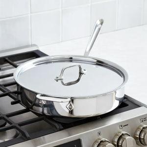 All‑Clad D3 Stainless 5‑Qt Sauté Pan – 3‑Ply Bonded Cookware