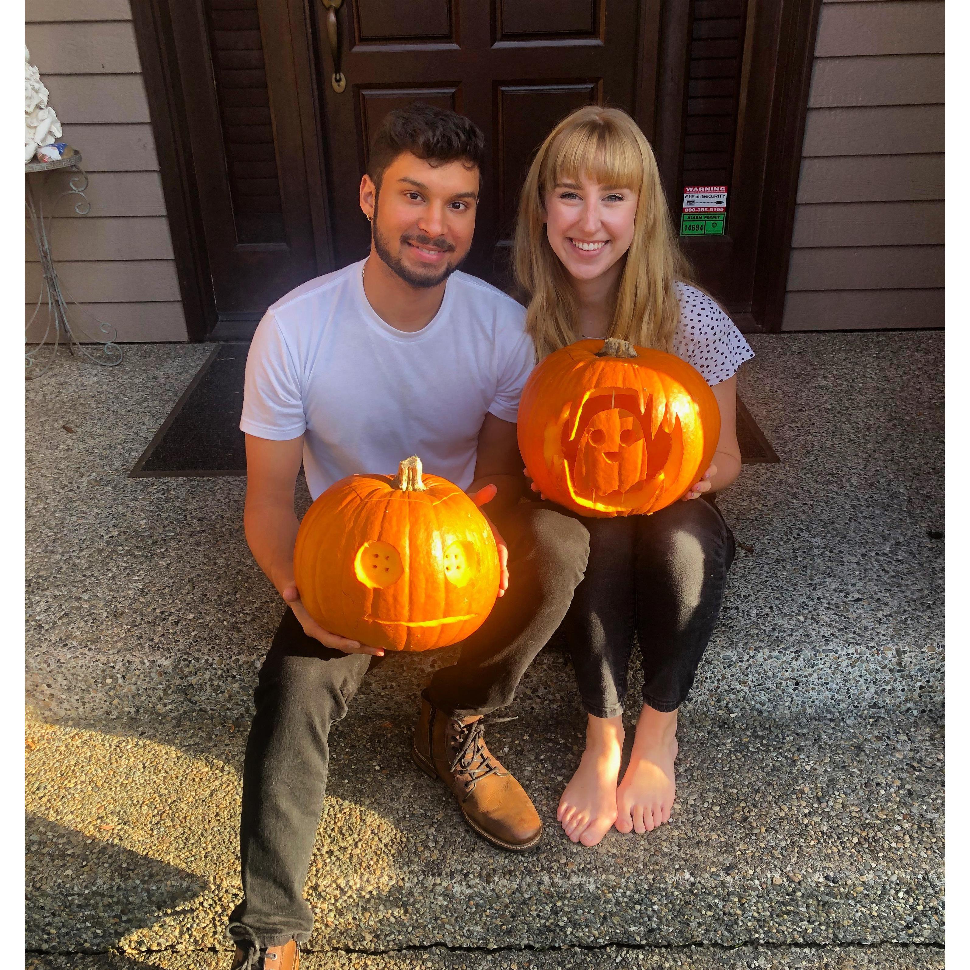 Halloween, a Ghost and Coraline button eyes