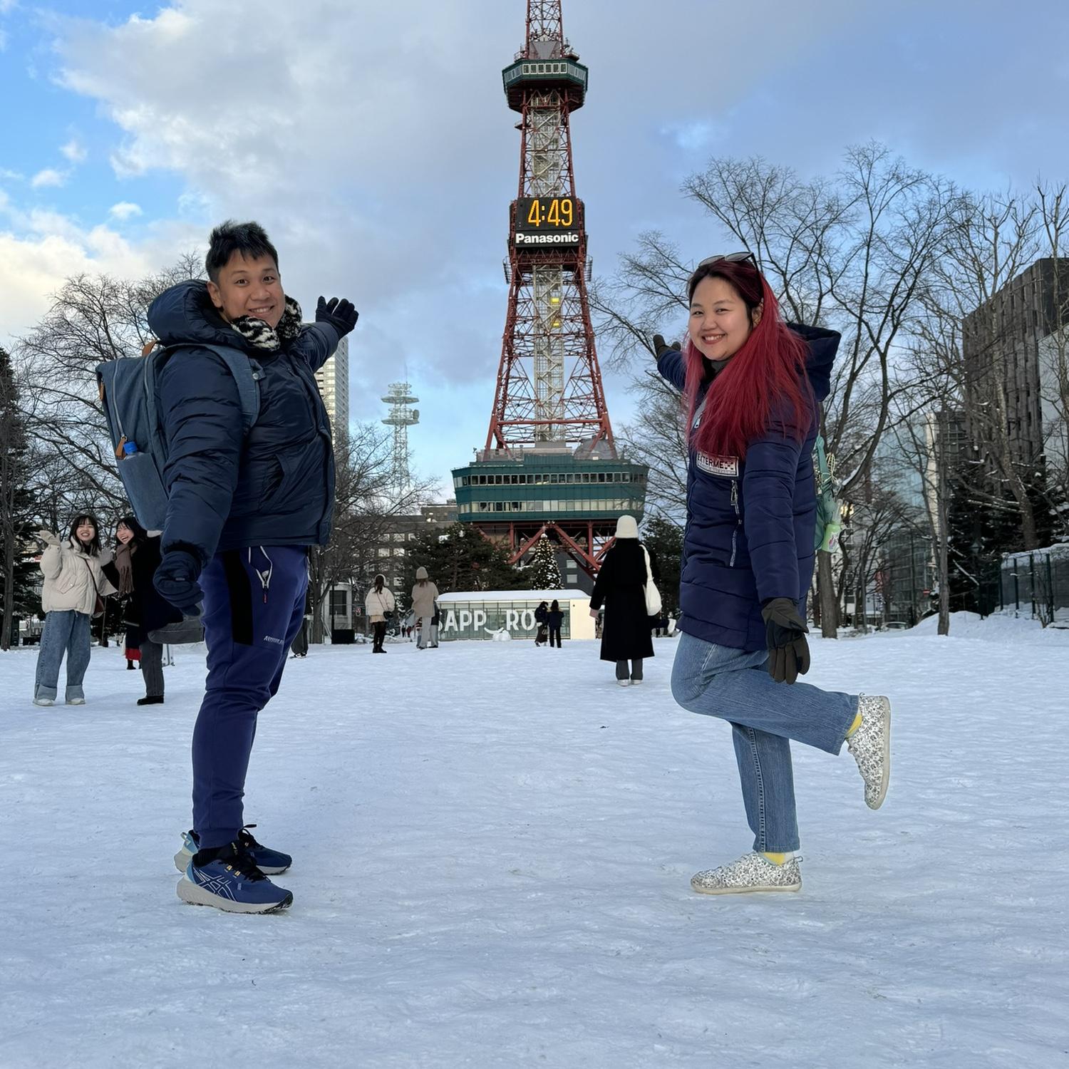 First snow experience at Hokkaido, Japan!