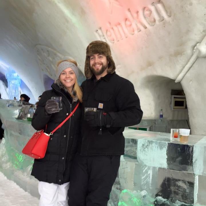 At the Ice Hotel in Quebec, Canada