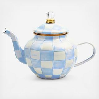 Sky Check Teapot
