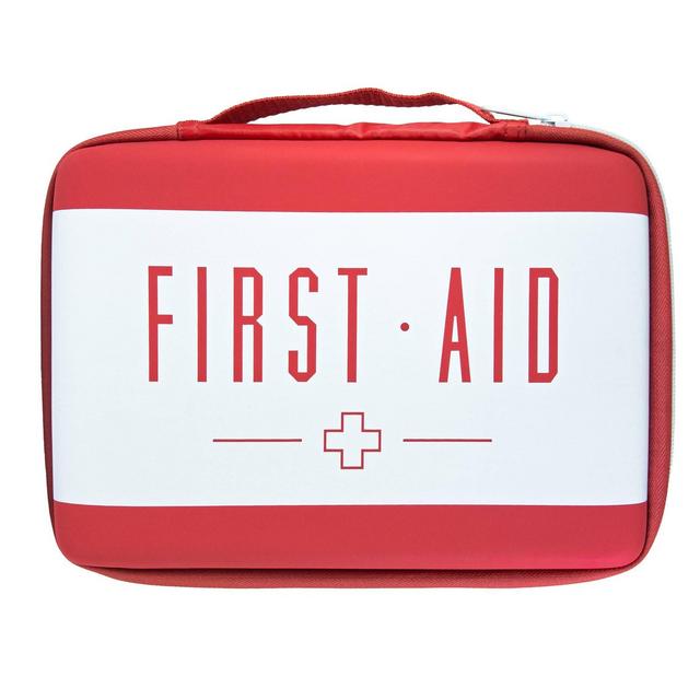 Band-Aid Brand Build Your Own First Aid Kit Red Bag