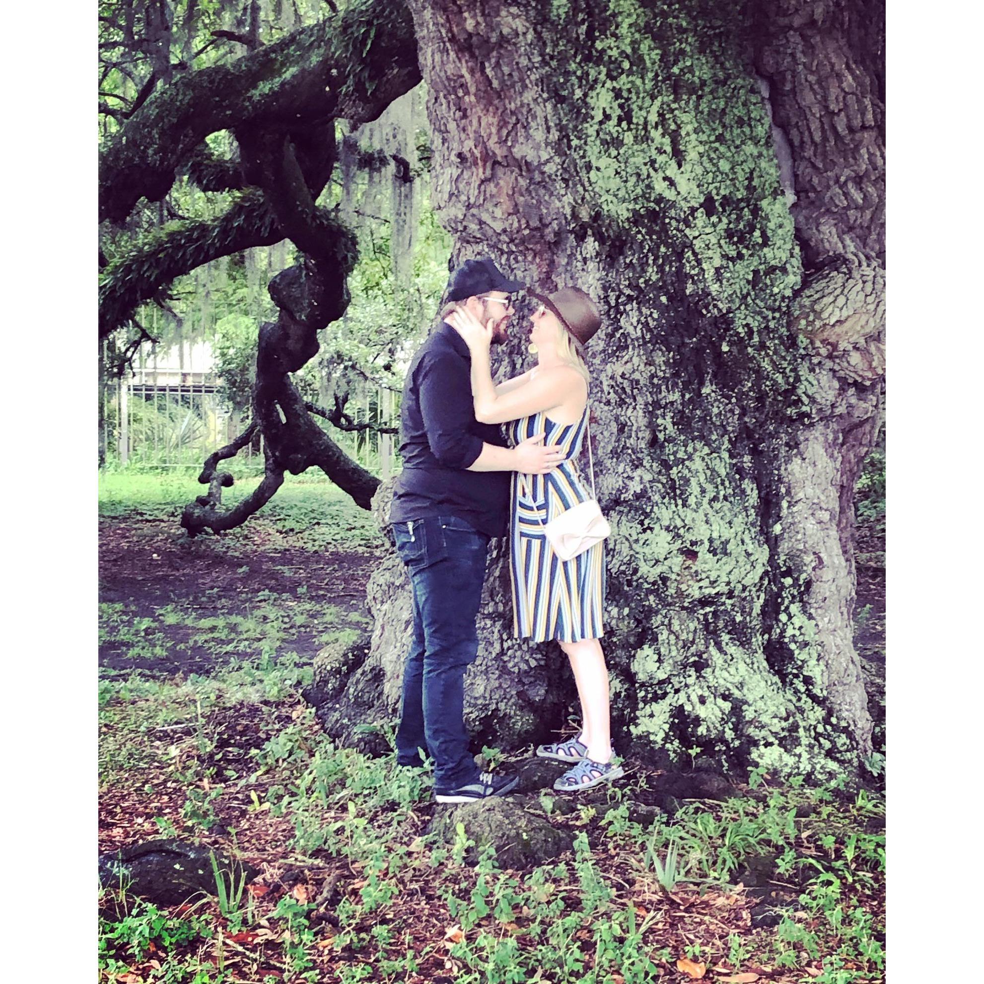 Ironically, this was taken under the Dueling Tree in City Park. Taken by my stepmom when she and my dad were visiting us in NOLA.