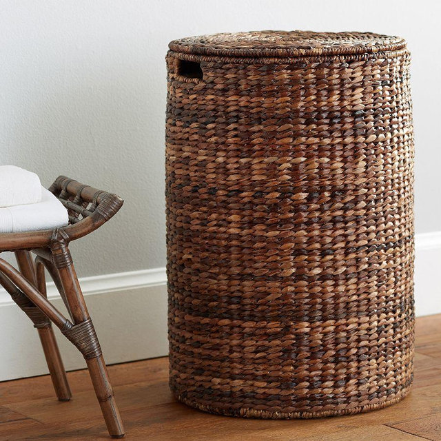 Seagrass Handcrafted Round Hamper, Raleigh