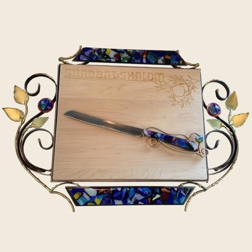 Deluxe Challah Board and Knife by Gary Rosenthal