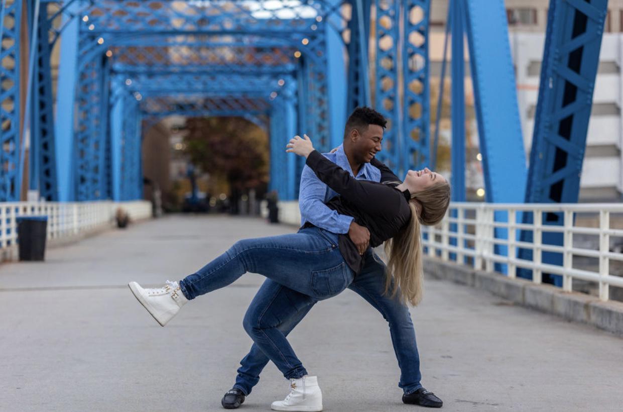 Dancing on the Blue Bridge