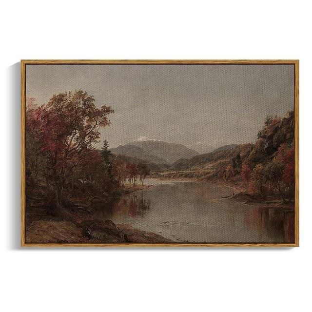 ARPEOTCY Vintage Framed Canvas Wall Art, 24×36 Inch, Fall Large Vintage Wall Decor for Living Room, Vintage Painting for Bedroom, Framed Art Prints, for Office