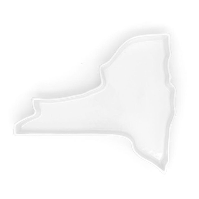 Lark Handmade Porcelain State Platter, New York