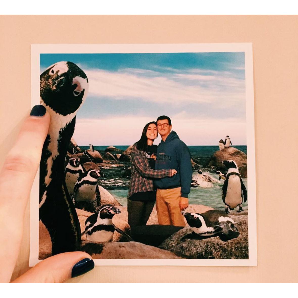 2016 Our first photo as a couple