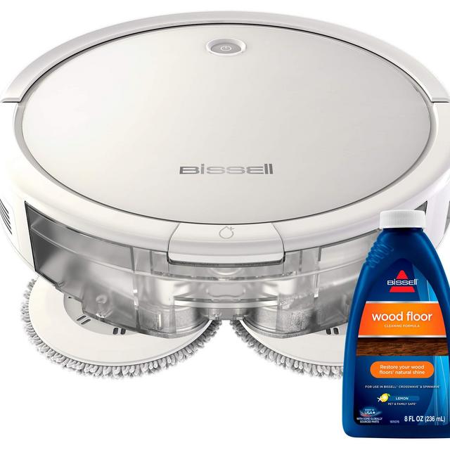 Bissell SpinWave Hard Floor Expert Pet Robot, 2-in-1 Wet Mop and Dry Robot Vacuum, WiFi Connected with Structured Navigation, 3115