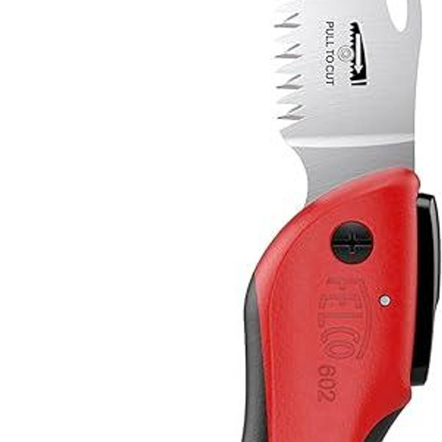 FELCO 602 Folding Pruning Saw – Compact Pull-Stroke Saw for Gardening & Vineyard Use | Tree Branch Cutter | Folding Handsaw with Chrome-Plated 6.3" Blade, Non-Slip Handle, Blade Lock, Swiss Precision