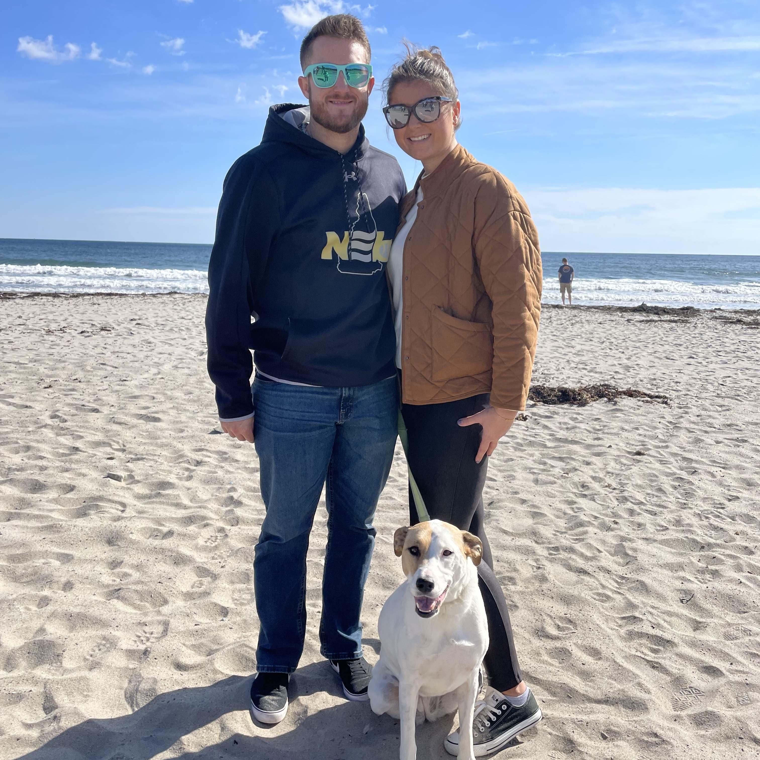 Always a happy time when they are by the ocean!