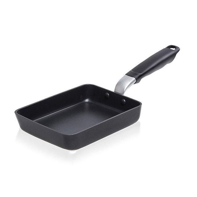 TECHEF Tamagoyaki Japanese Omelette Egg Pan, Coated with New Teflon Select (PFOA Free), Made in Korea / (Medium - Black)
