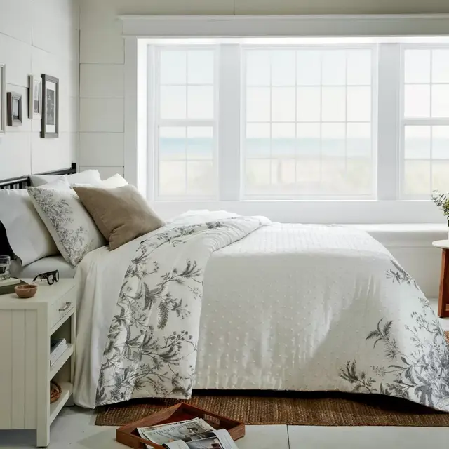 Bee & Willow™ Home Gardens 3-Piece Duvet Cover Set in Khaki/Grey