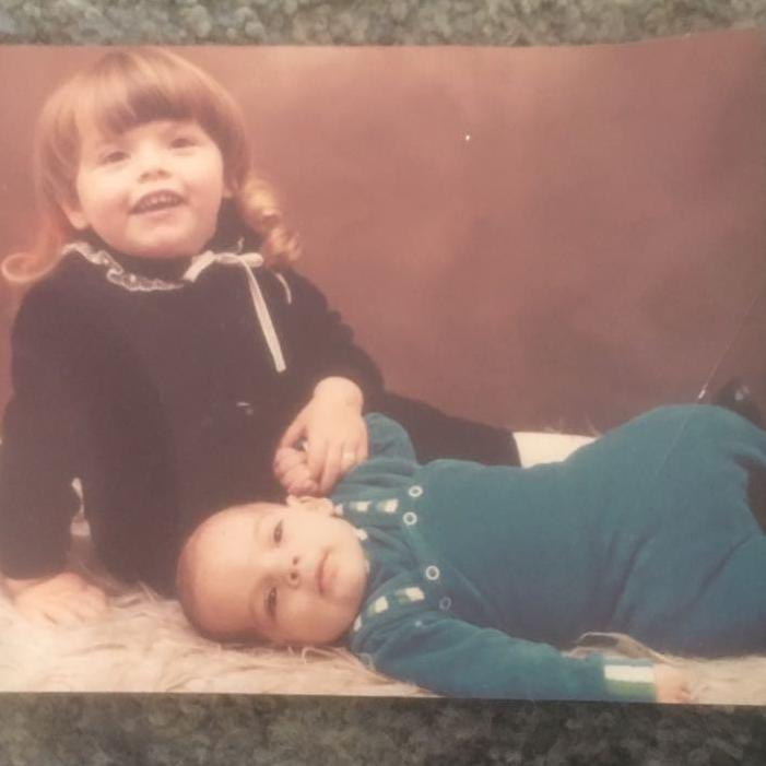 Big Sis looking after Dean from a big night out!