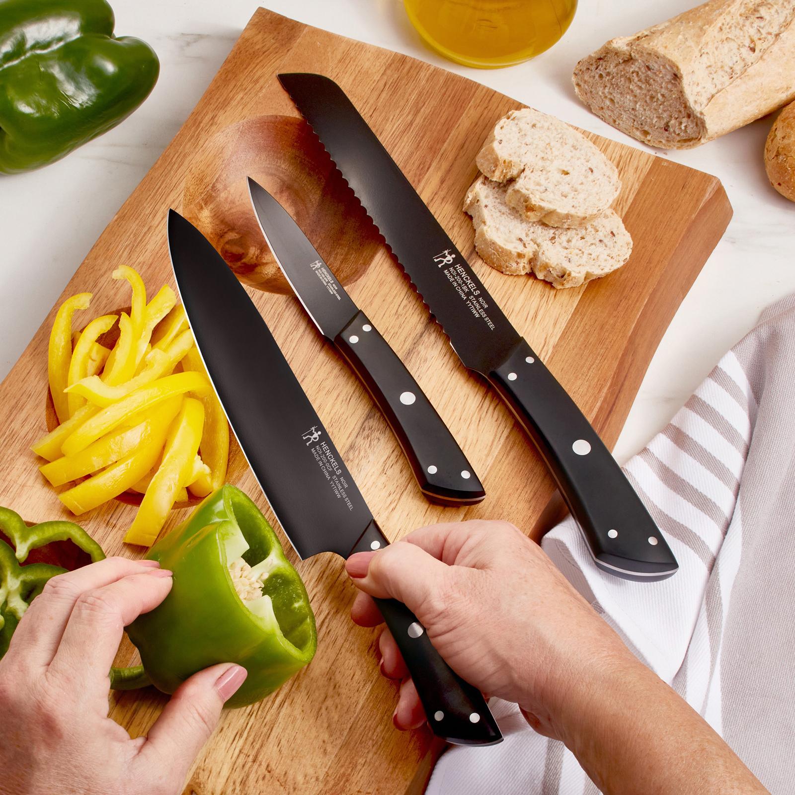 Henckels, Noir 3-Piece Starter Knife Set | Zola