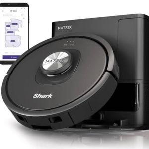Shark - Matrix Self Empty Robot Vacuum with Bagless, 45-Day Capacity Base, Self-Cleaning Brushroll, Precision Mapping - Black