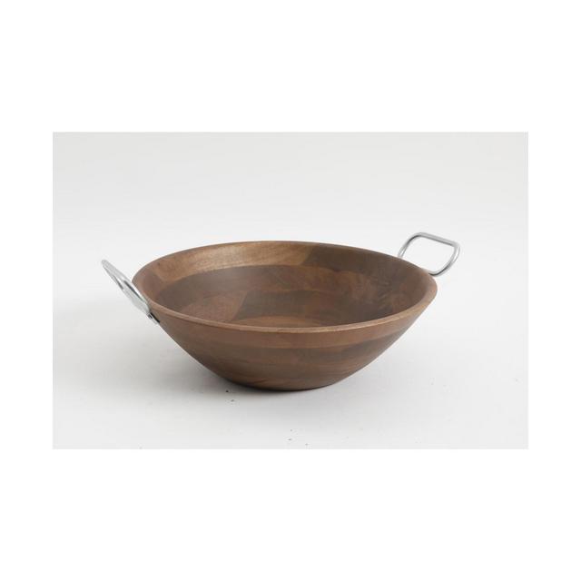 Laurie Gates Wood Bowl with Handles