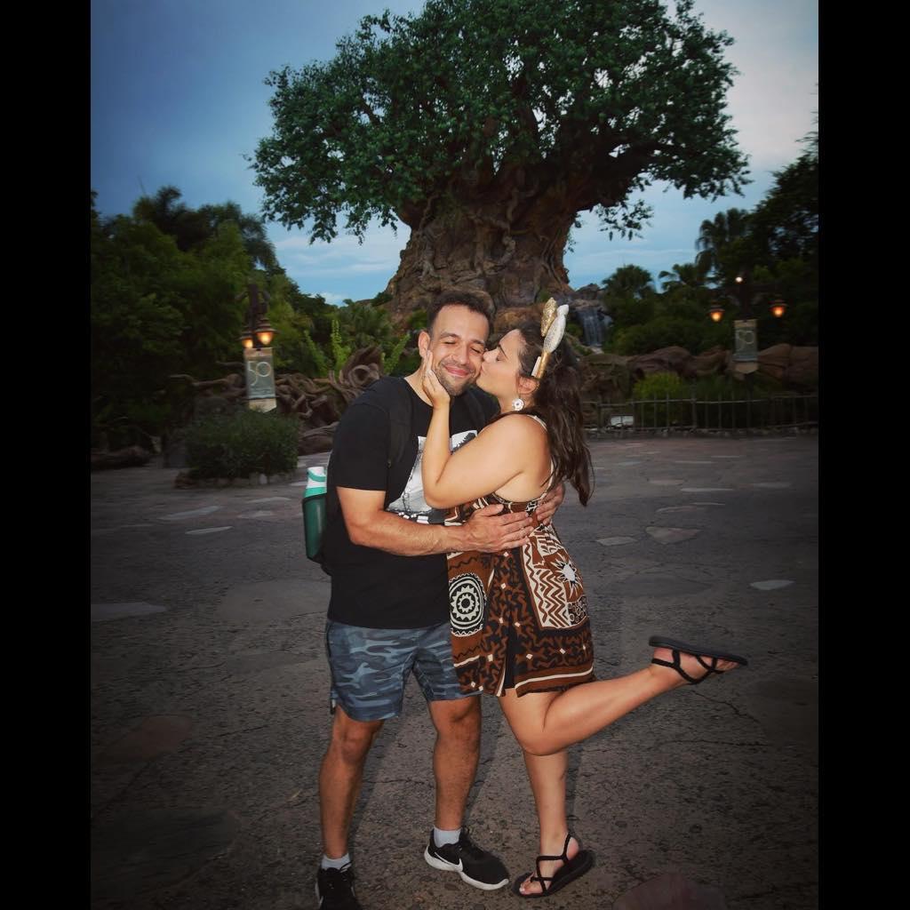 The most magical kiss in the most magical place on Earth.