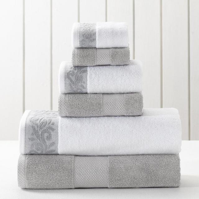 Carlock 6 Piece 100% Cotton Towel Set