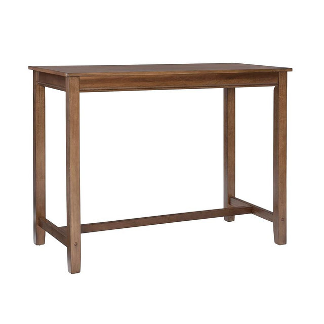 Linon Rustic 36 inch Height Pub Claridge Table, Rustci Brown Counter