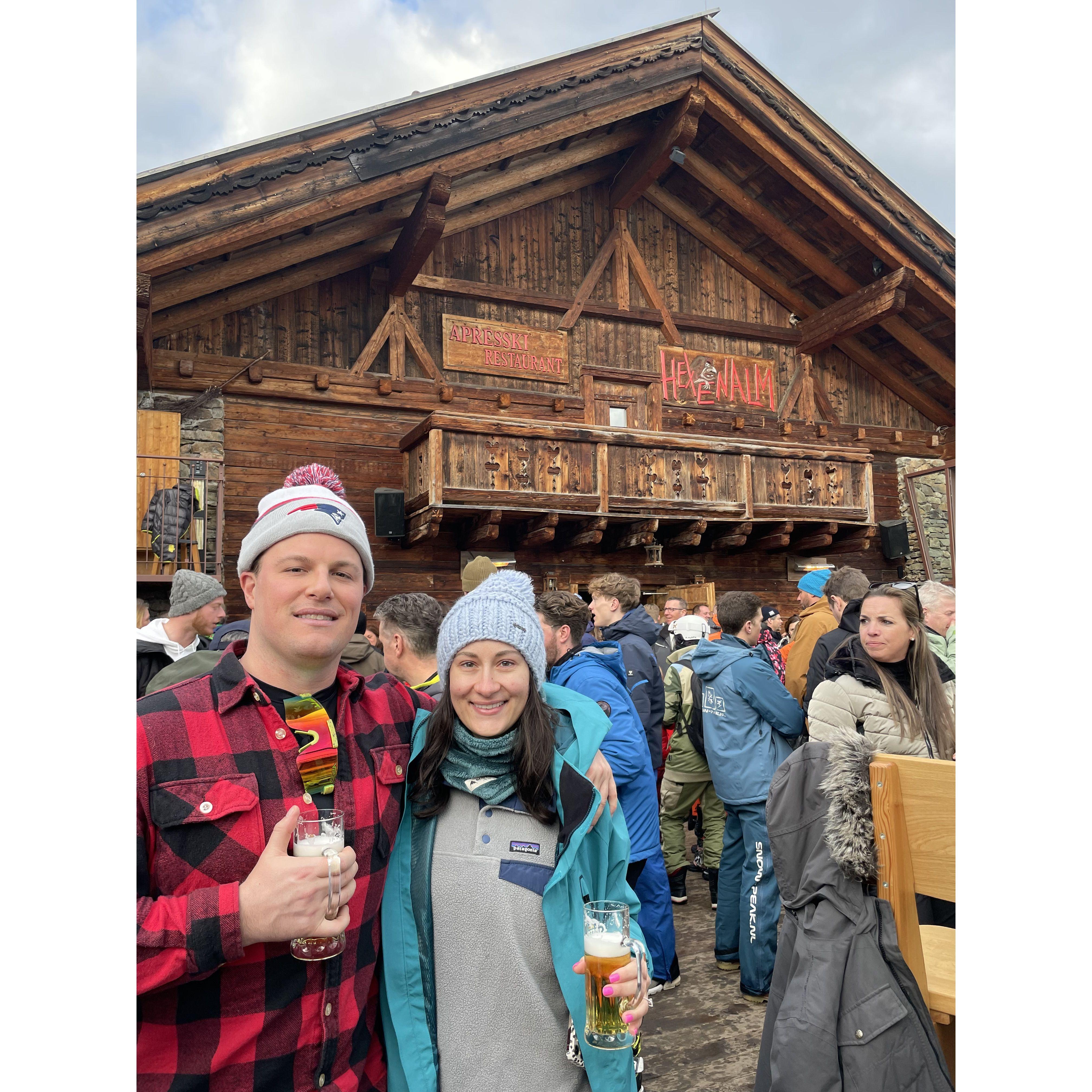 Enjoying the slopes in Fiss, Austria.  We love Apres Ski!