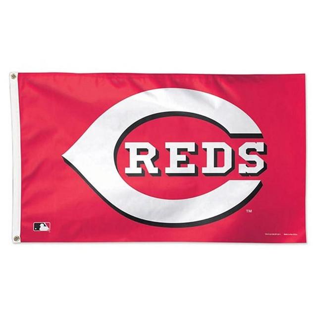MLB Cincinnati Reds 01772115 Deluxe Flag, 3' x 5'