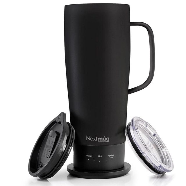 Nextmug Ultra - Temperature-Controlled, Self-Heating Travel Mug (Black - 24 oz.)