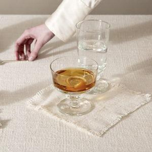 Double Weave Linen Washed Cocktail Napkin