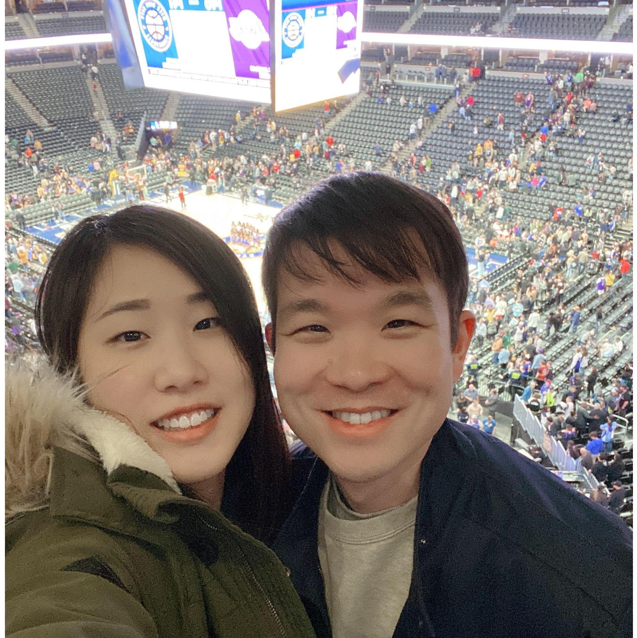Our first NBA game!