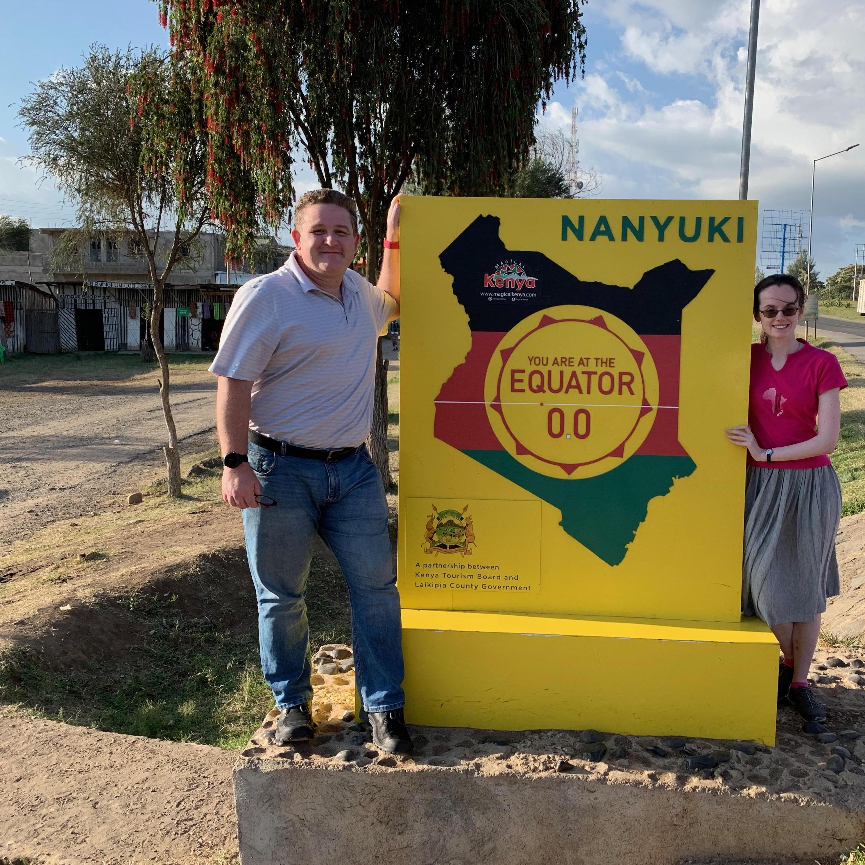 On the equator in Kenya
