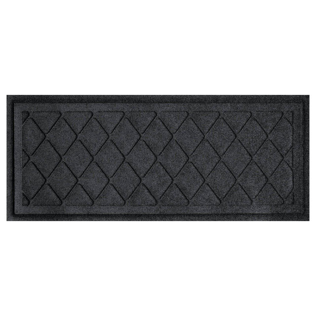 WaterHog 15"x36" Argyle Indoor/Outdoor Boot Tray Black