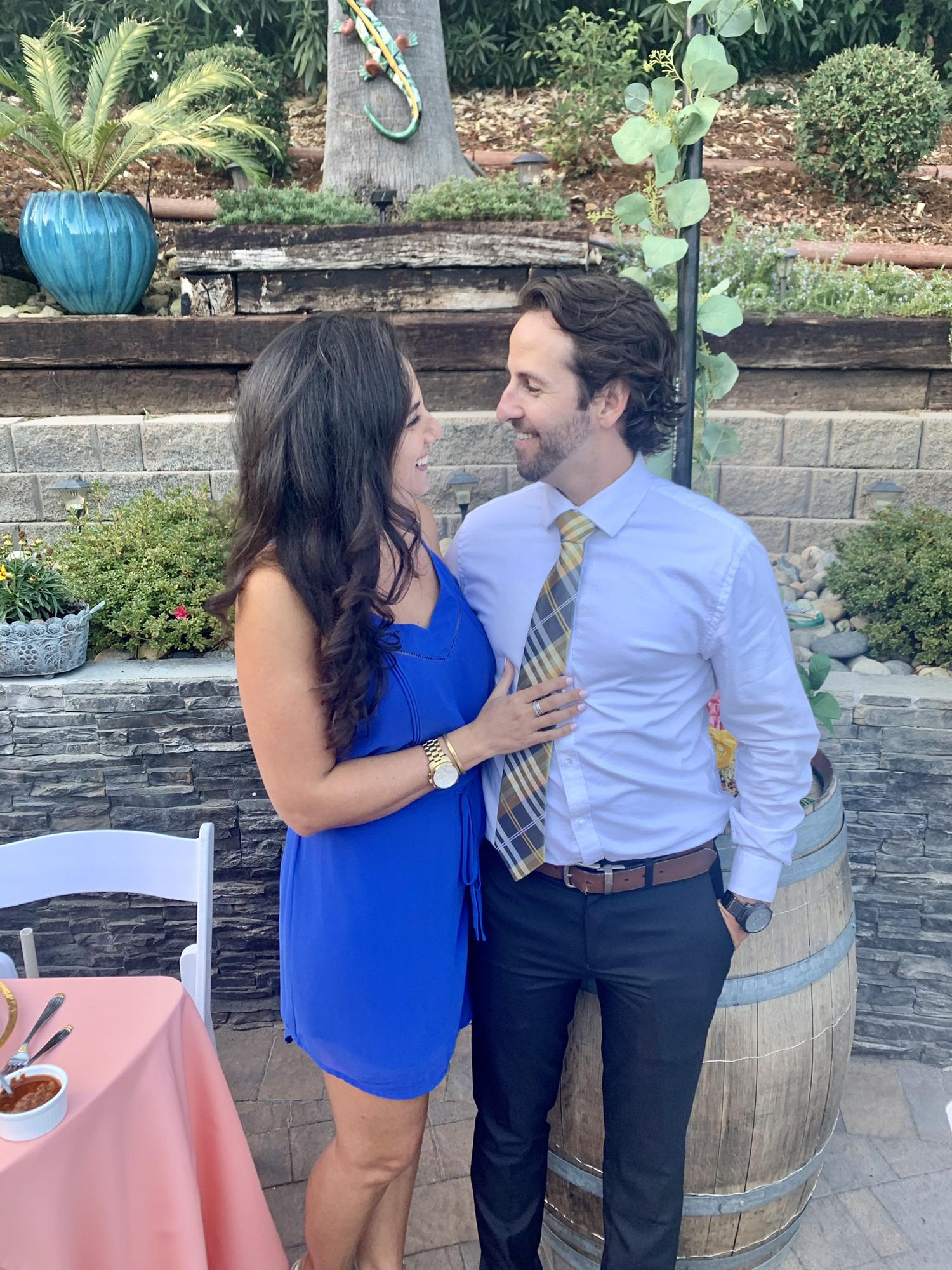 Our first wedding together - Nick officiated!
