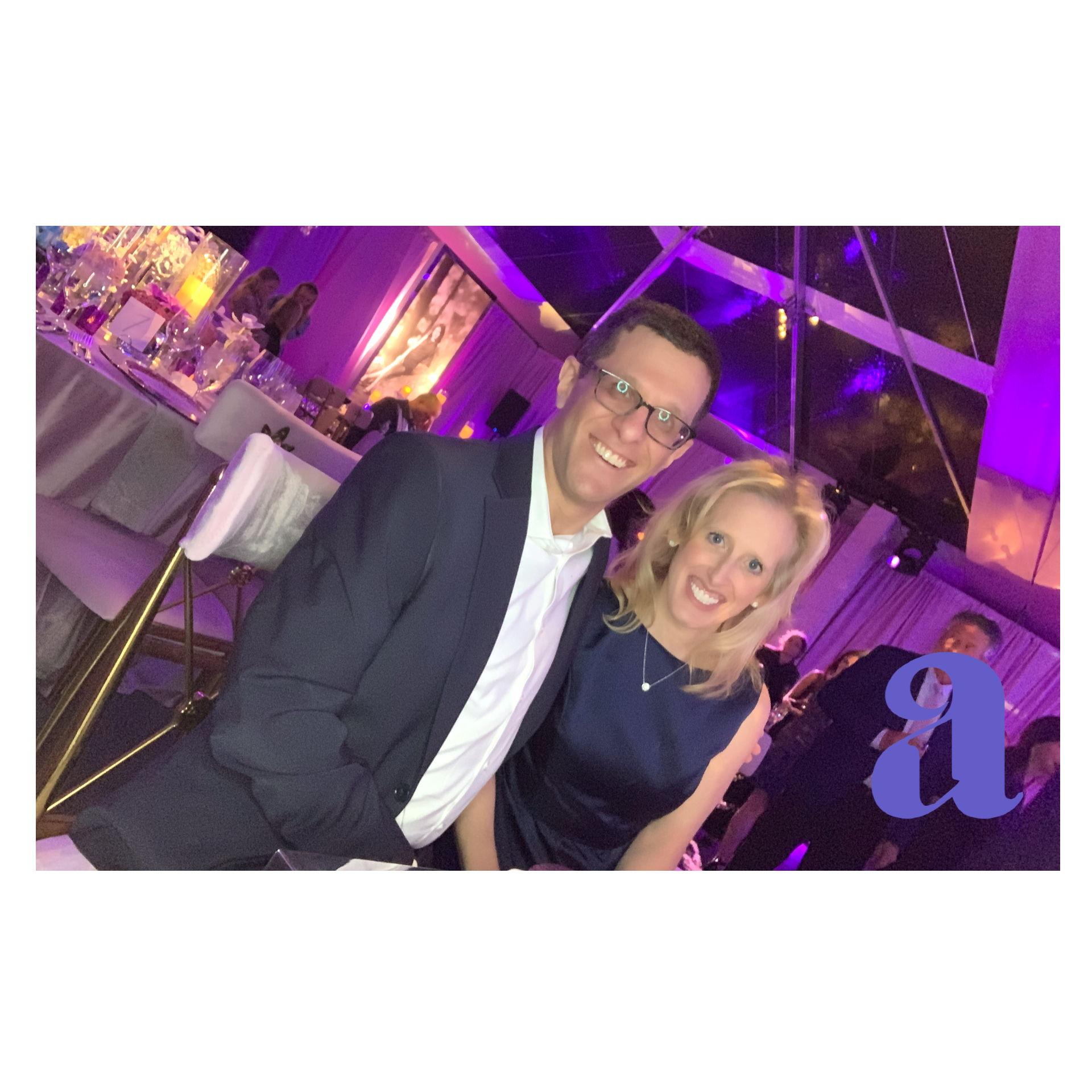 Enjoying ourselves at a friend’s daughter’s bat mitzvah