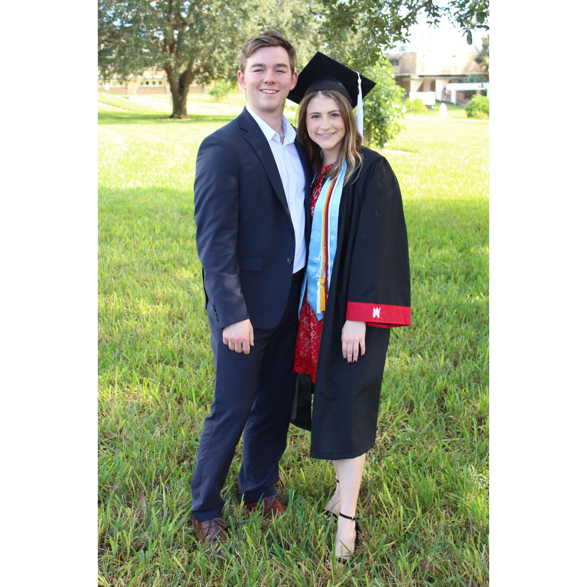 December 2019: Grace graduates from college