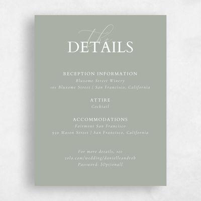 Pale Sage, Green Wedding Enclosure - Damon