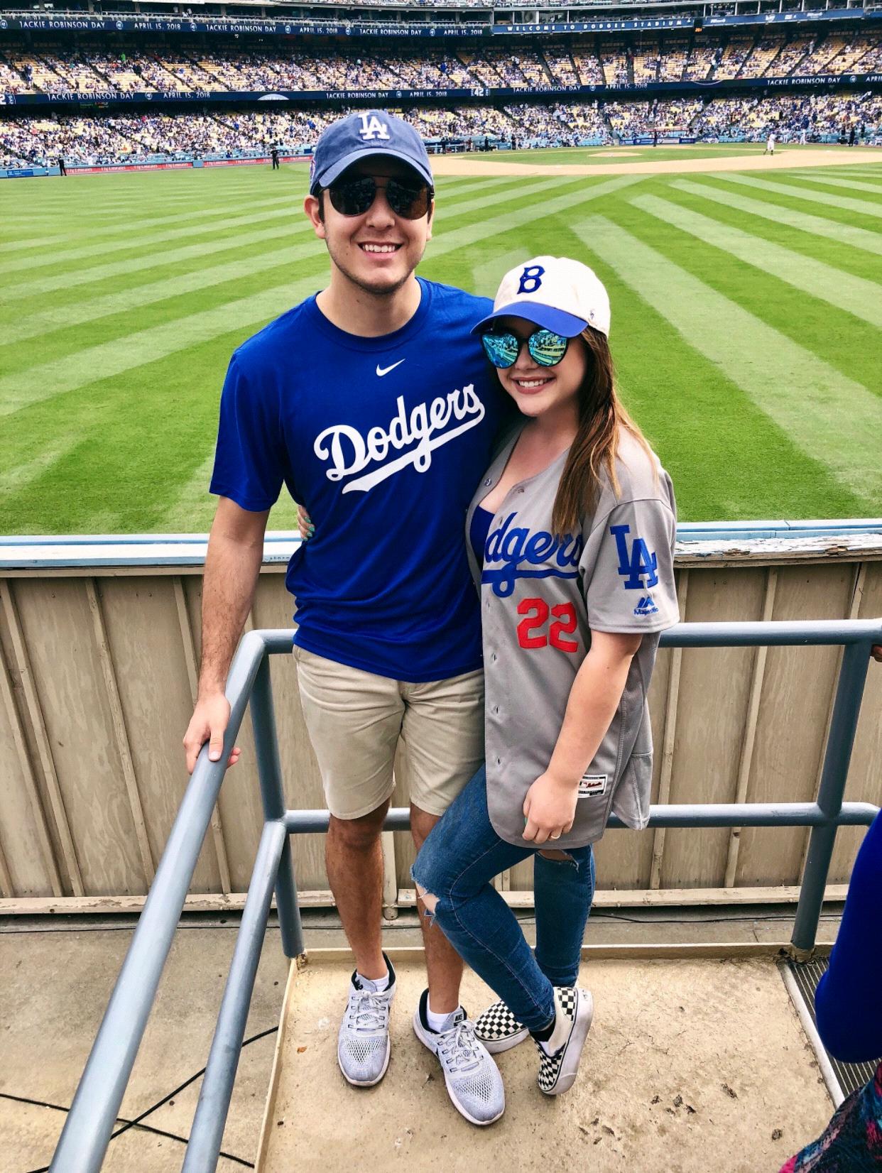 First Dodger Game together