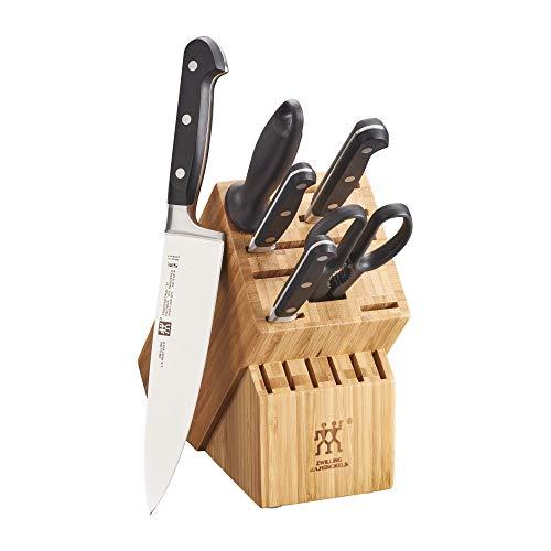 Zwilling J.A. Henckels 35666-000 Professional S Knife Block Set, 7 Piece, Black