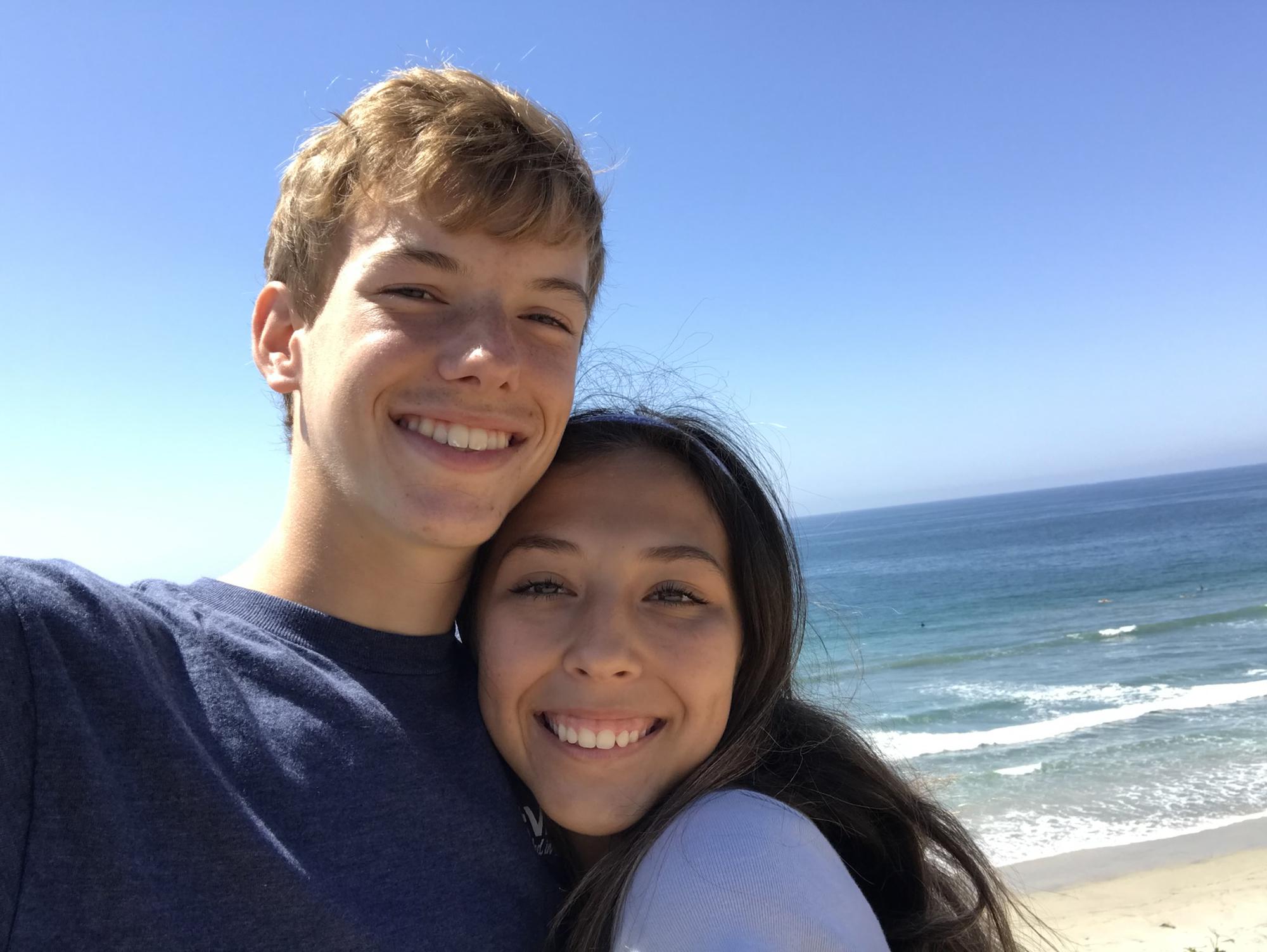 When Sam was living in the sf area, he would come down to visit. Here's one of my favorite pictures of us during that season.