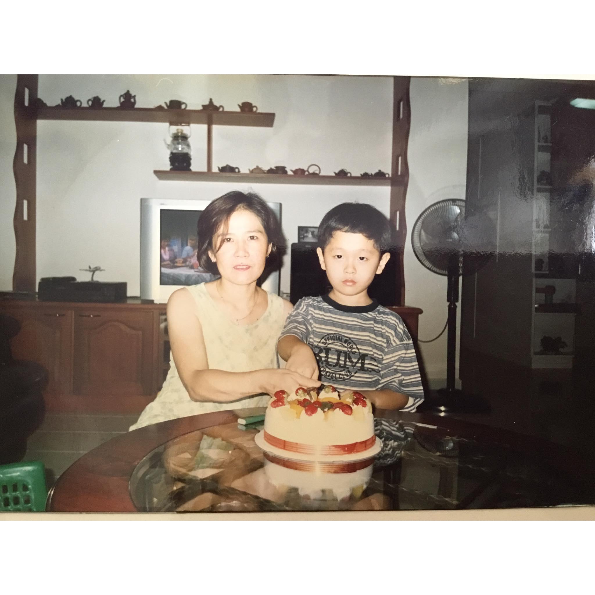 with mommy