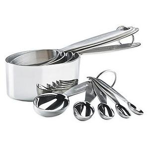 Cuisipro Stainless Steel Measuring Cups and Spoons Set